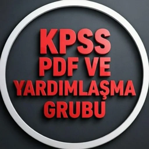 KPSS PDF VE YARDIMLAŞMA GRUBU Telegram channel image